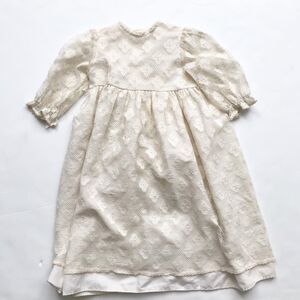 Vintage Cinderella Frock floral lace maxi dress GUC 2T